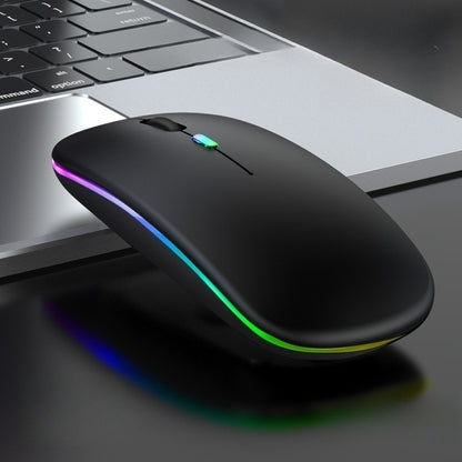 Mouse Sem Fio Wireless Recarregável RGB Gamer 1600dpi