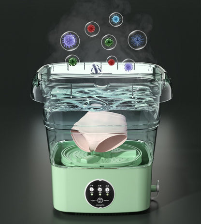 Mini Máquina de Lavar Portátil e Dobrável Washes Easily