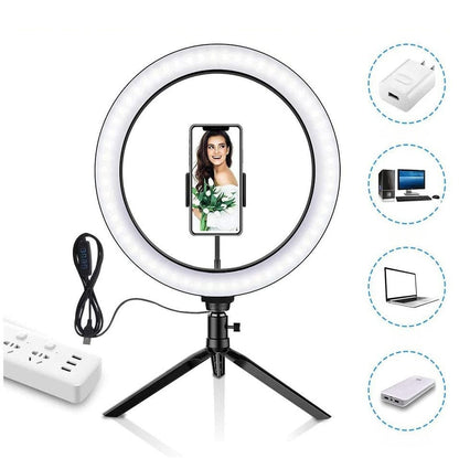 Ring Light Tripé de Mesa Support