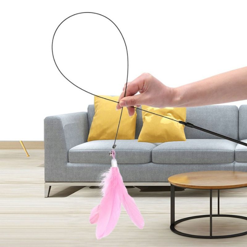 Brinquedo Interativo Pena para Gatos Hands Free [Compre 1 e Leve 2]