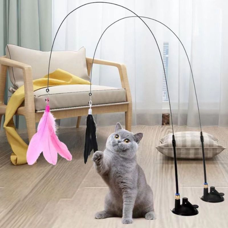 Brinquedo Interativo Pena para Gatos Hands Free [Compre 1 e Leve 2]