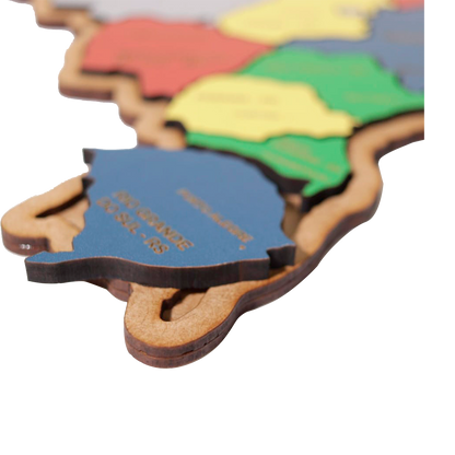 Quebra-Cabeça Educativo Brasil Map Puzzle
